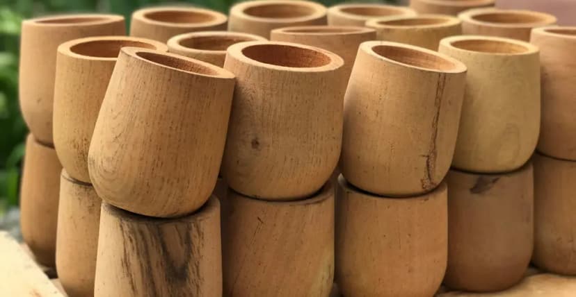 Wooden cups